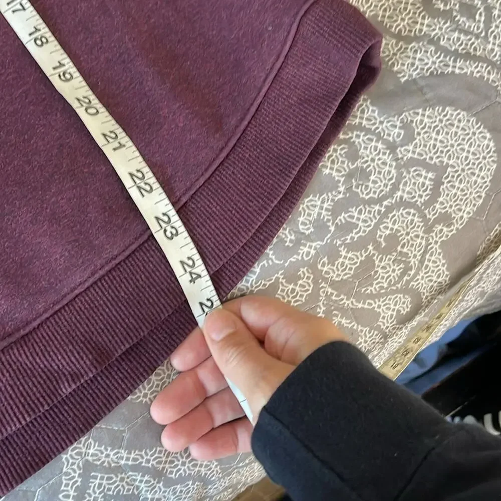 ATHLETA Plum Cowl Neck Pullover Polyester Blend Sweatshirt Top Size Medium - Picture 10 of 10